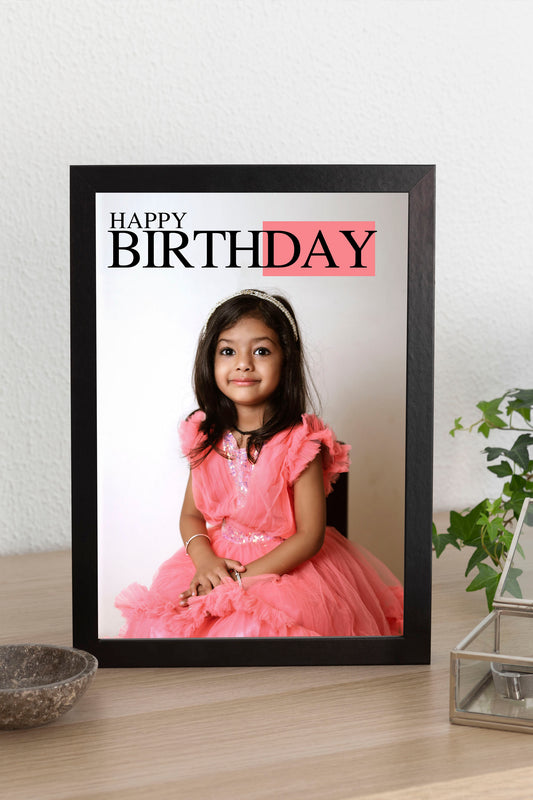 Personalized Birthday Photo Frame - Style IX