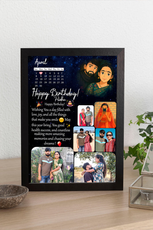 Personalized Birthday Photo Frame - Style VIII