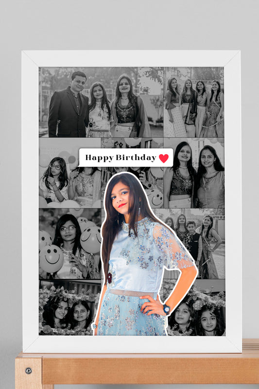 Personalized Birthday Photo Frame - Style VI