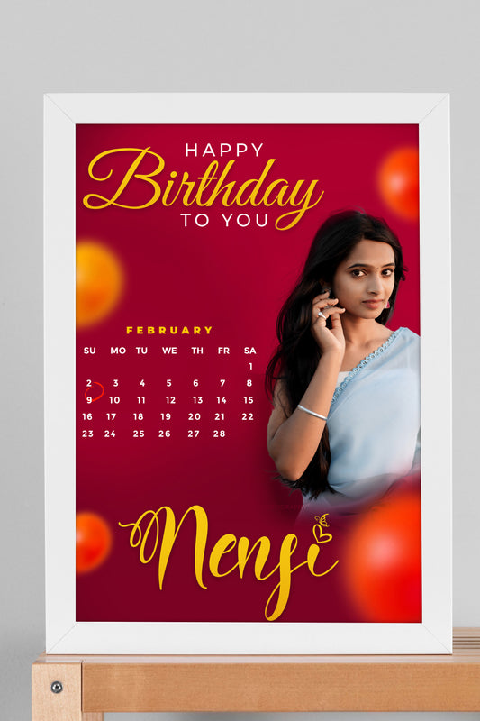 Personalized Birthday Photo Frame - Style XV