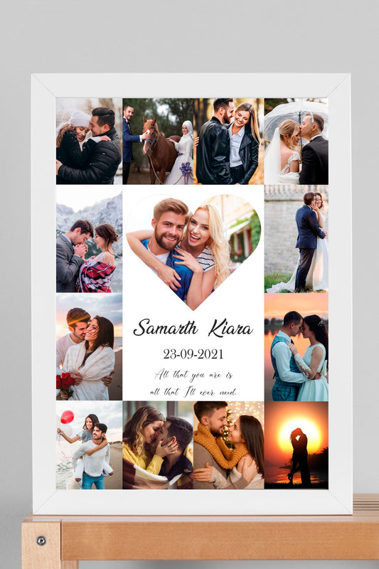 Personalized Photo Frame for Couples - Style X