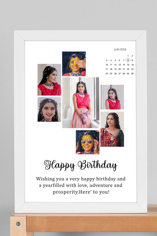 Personalized Birthday Photo Frame - Style V
