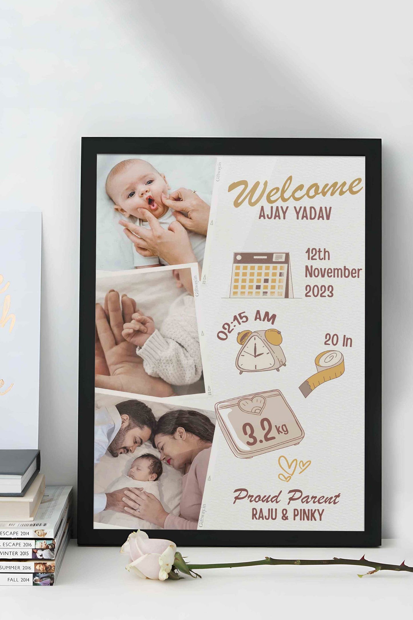 Personalized Birthday Photo Frame - Style XI