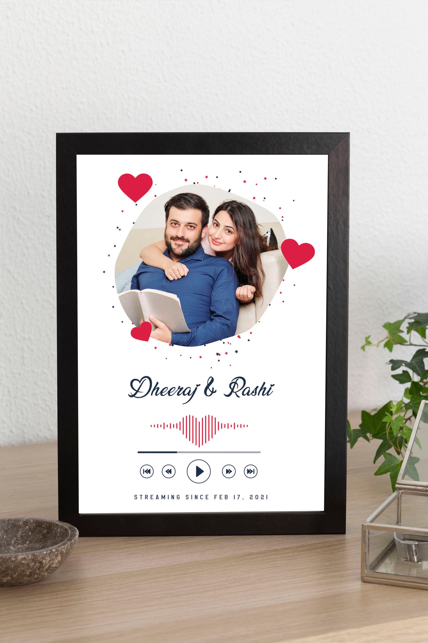 Personalized Photo Frame for Couples - Style XI