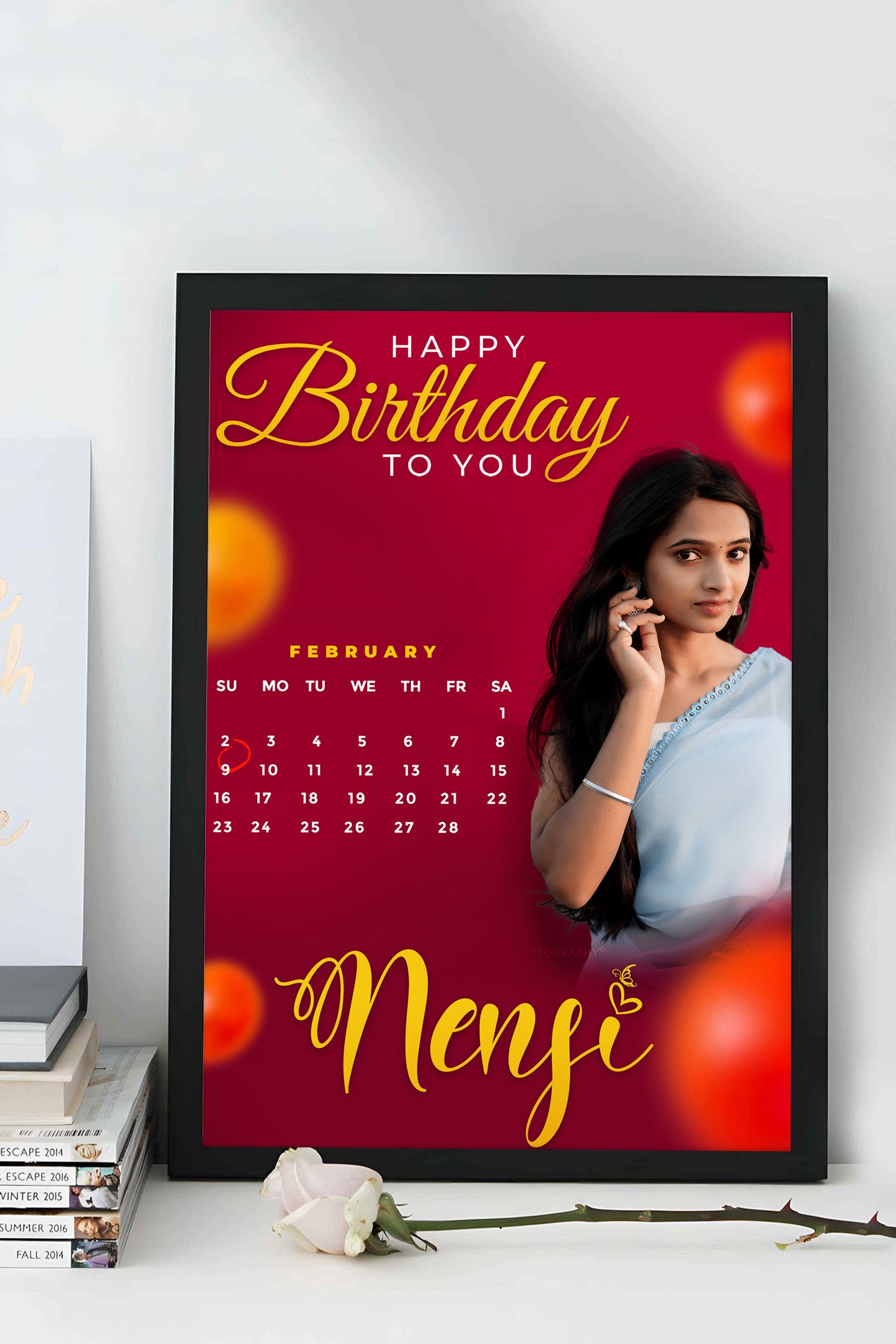 Personalized Birthday Photo Frame - Style XV