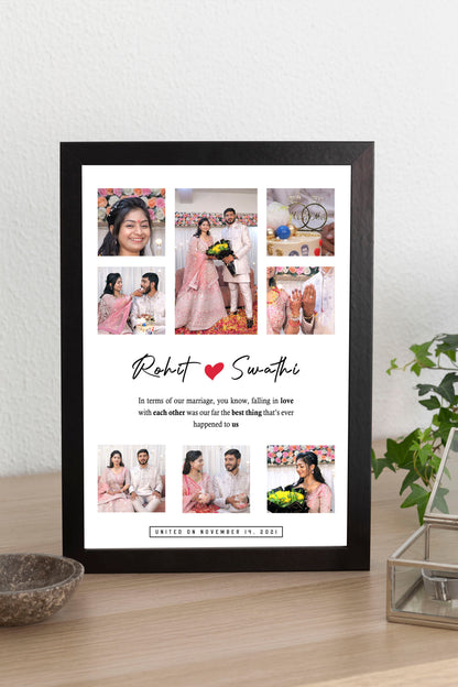 Personalized Photo Frame for Couples - Style XII
