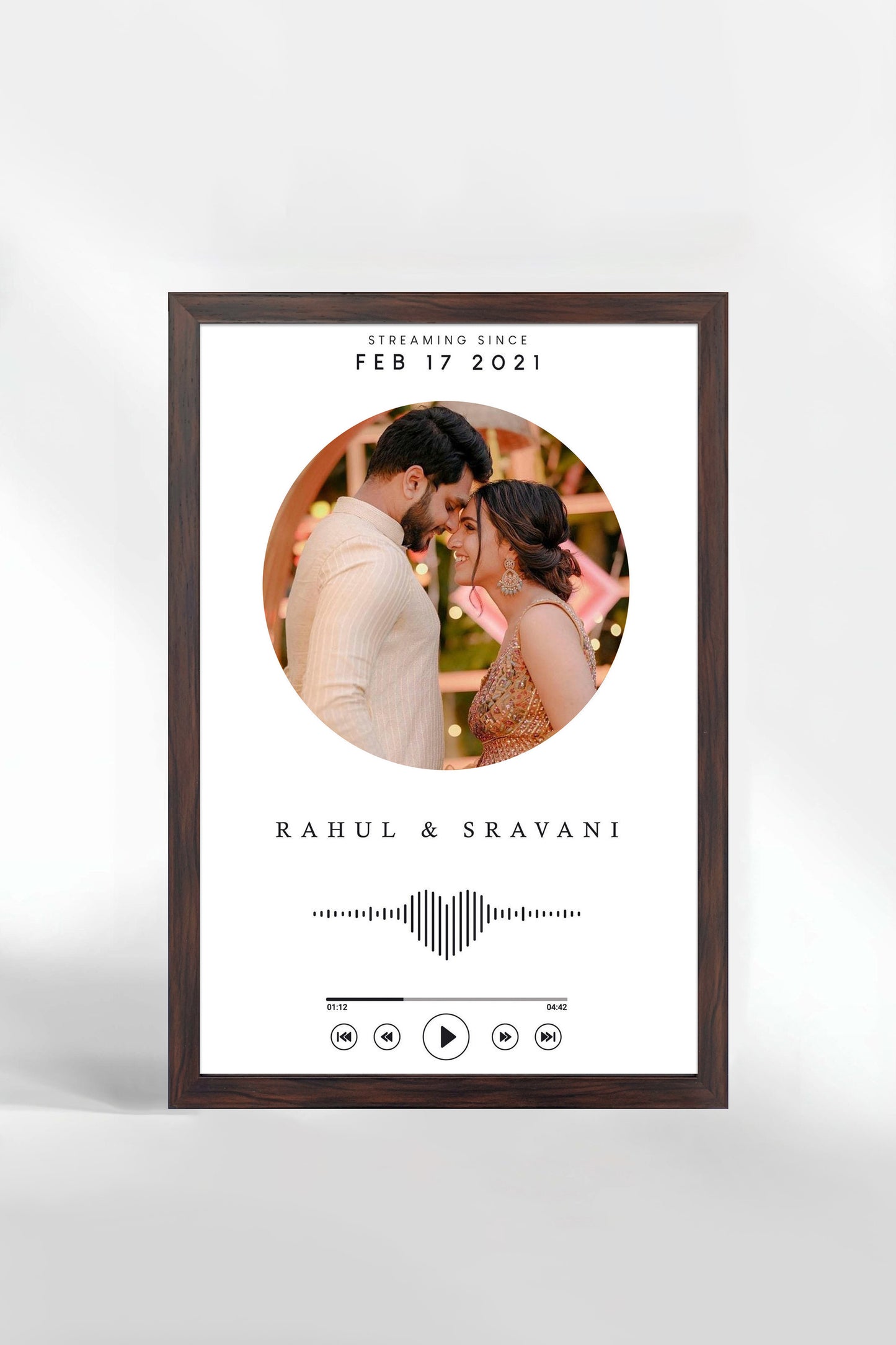 Personalized Photo Frame for Couples - Style XIII