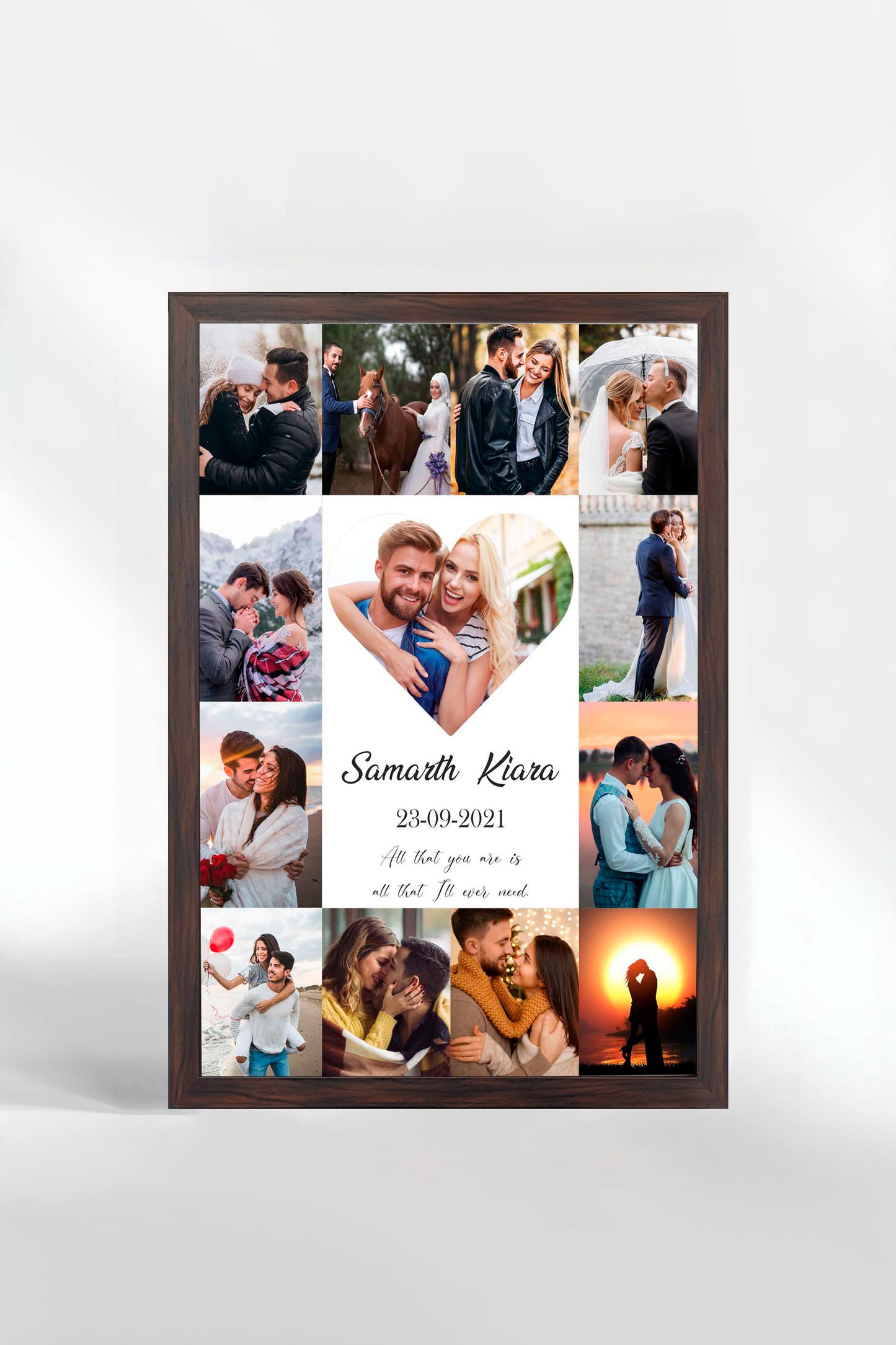 Personalized Photo Frame for Couples - Style X