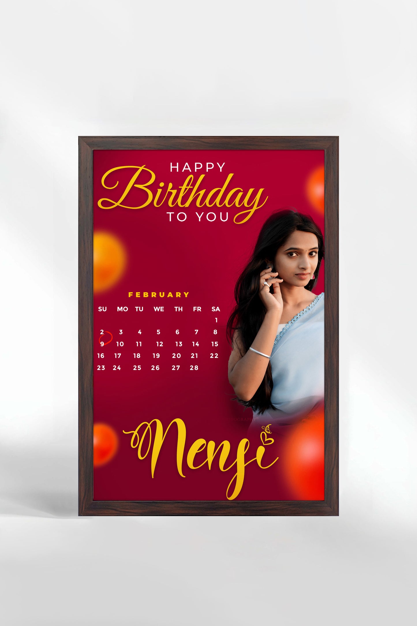 Personalized Birthday Photo Frame - Style XV