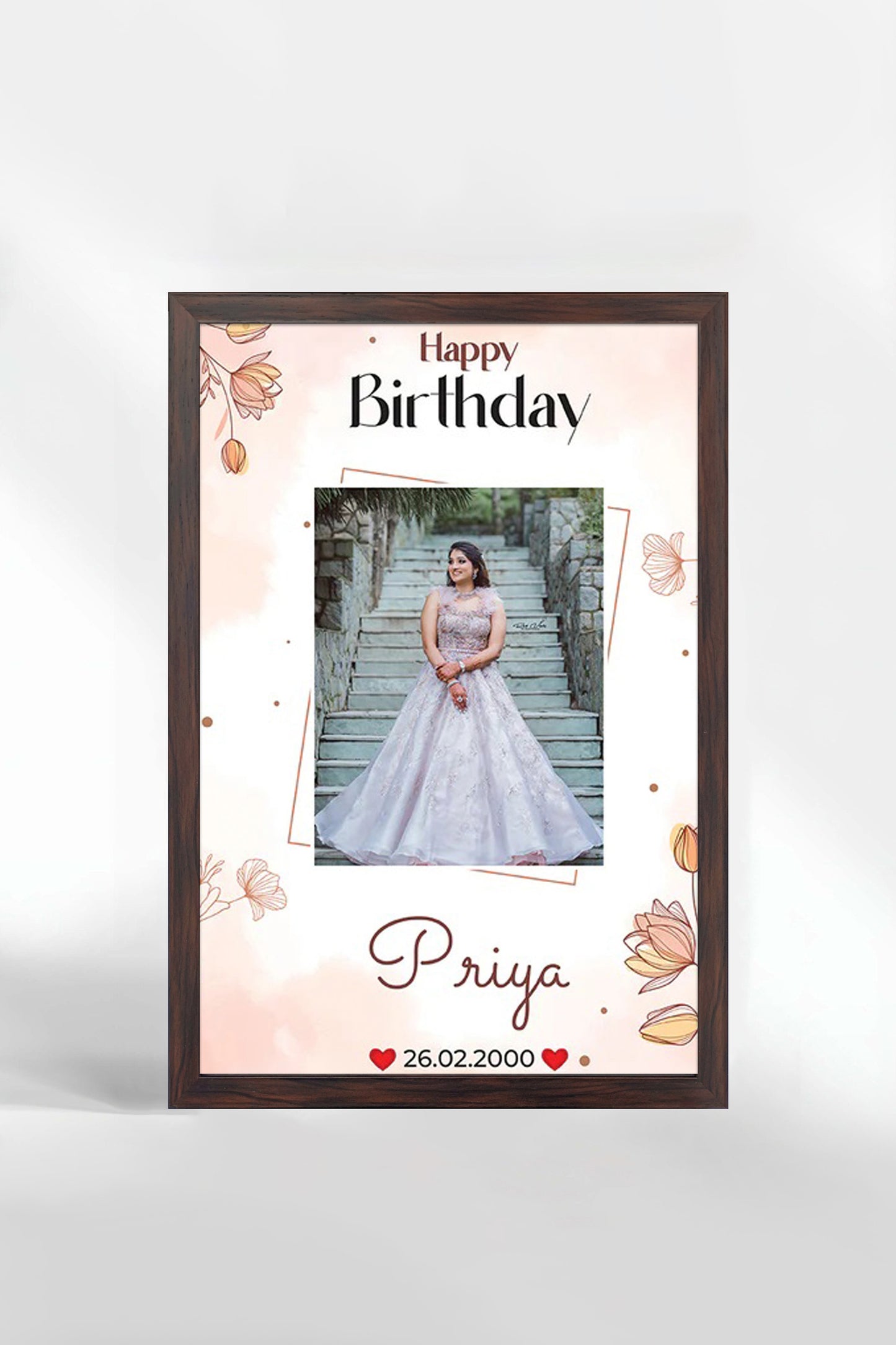 Personalized Birthday Photo Frame - Style XII