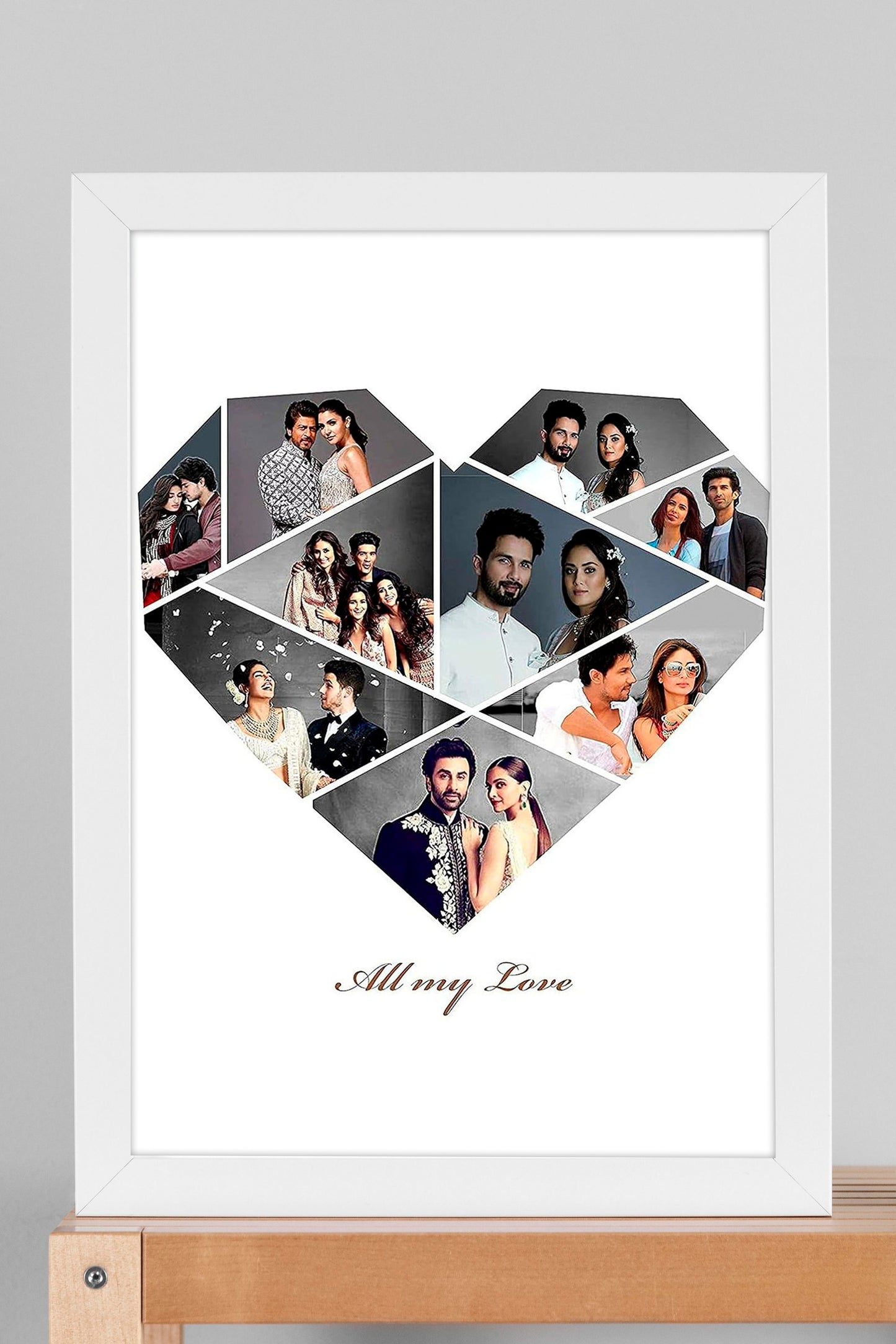 Personalized Photo Frame for Couples - Style IX