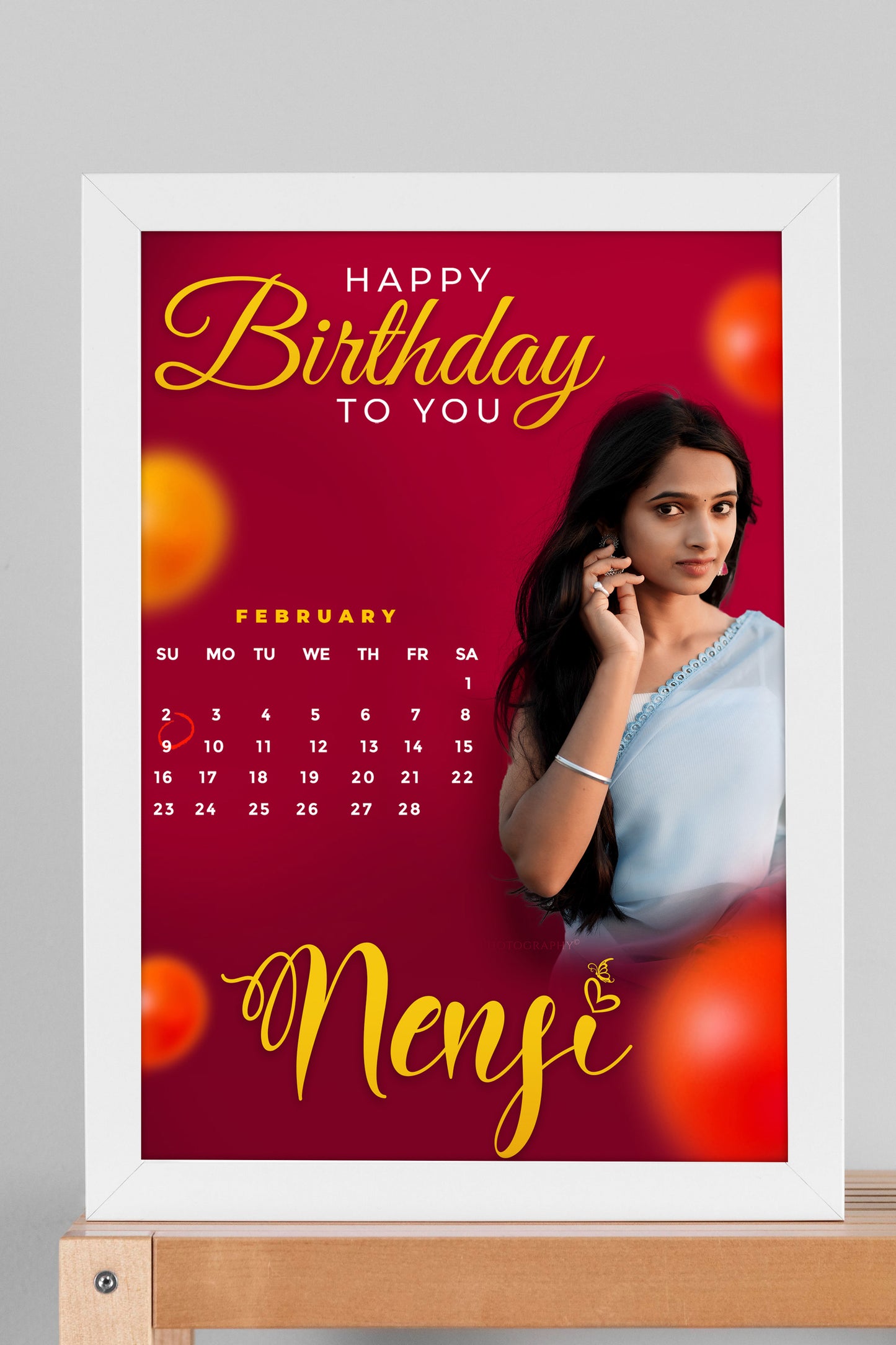 Personalized Birthday Photo Frame - Style XV