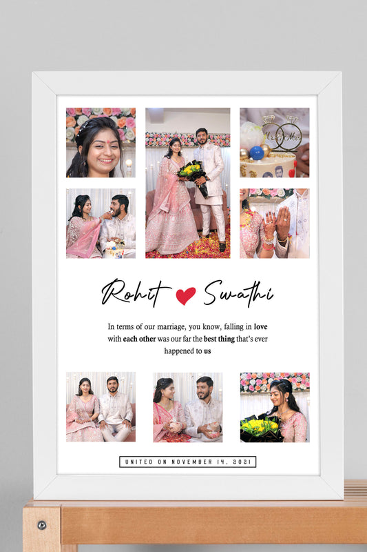 Personalized Photo Frame for Couples - Style XII