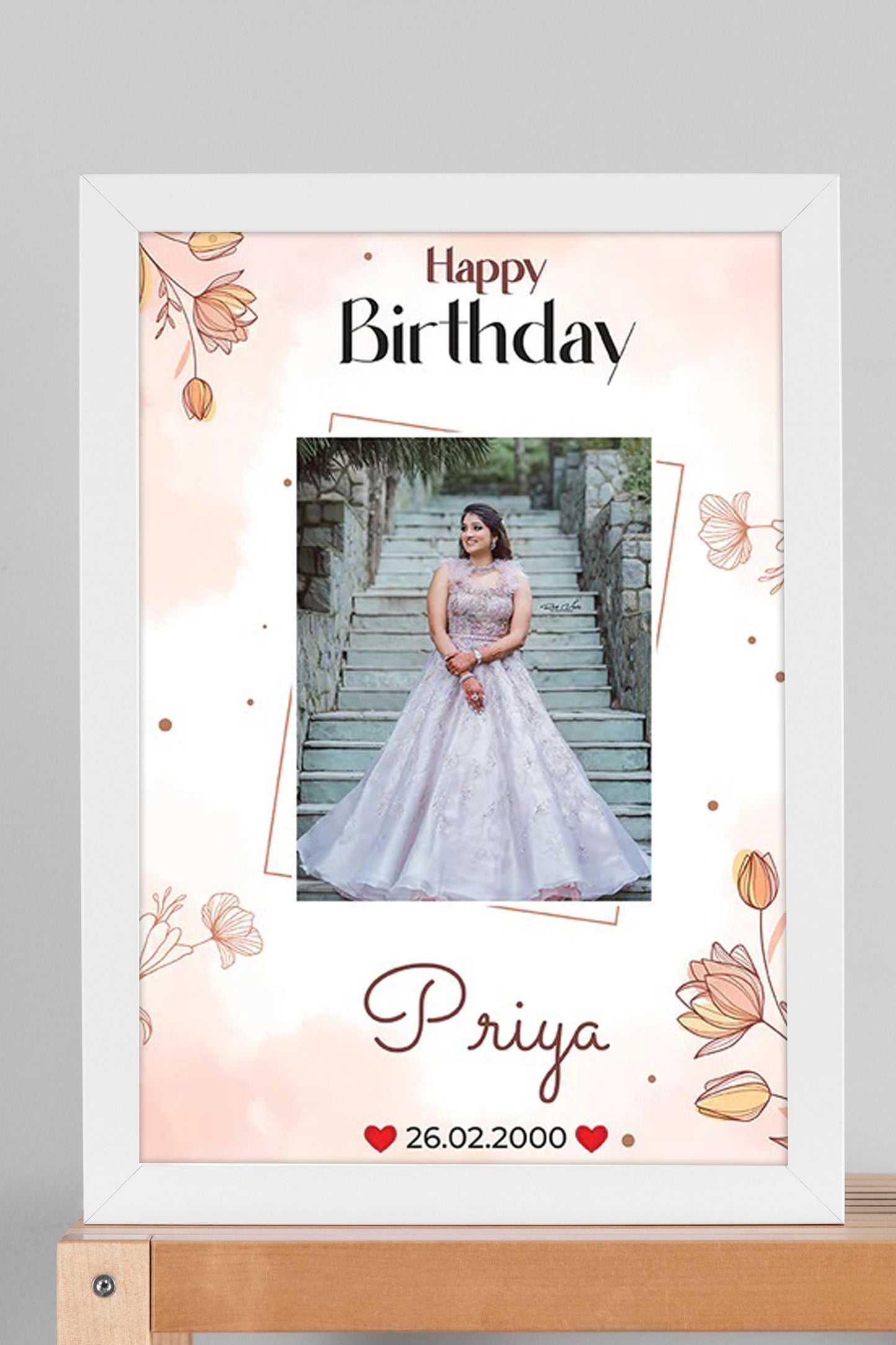 Personalized Birthday Photo Frame - Style XII